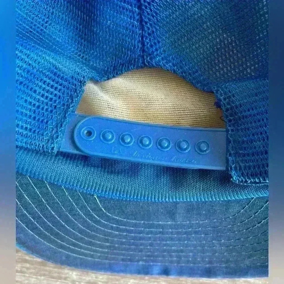 Vintage 80s Proud To Be An American Snapback Hat Cap Embroidered Blue USA - Picture 6 of 9